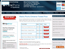 Tablet Screenshot of machupicchu-tickets.net